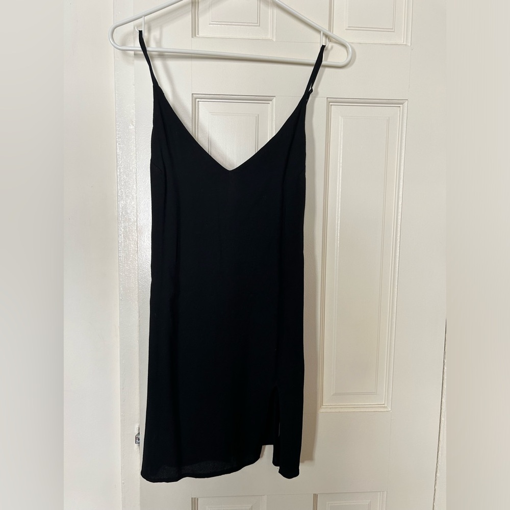 Reformation mini dress with slit